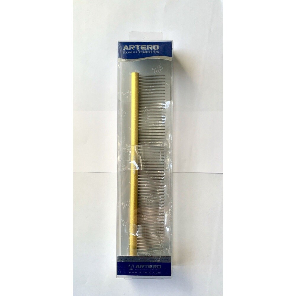 New Artero Giant Gold Comb Complements Professional Grooming Dog Cat Pets NIB